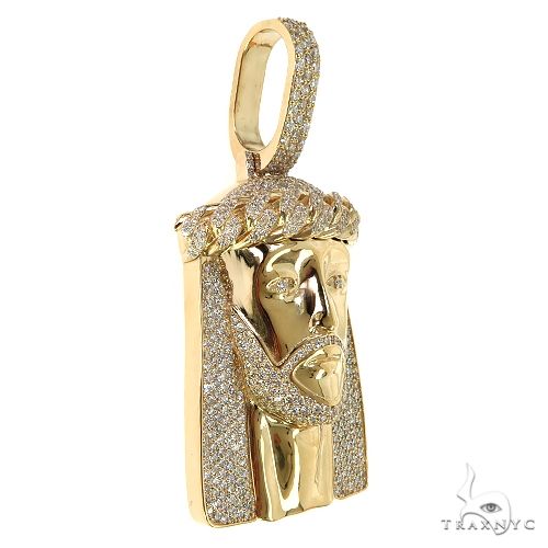 Medium Size Jesus Diamond Pendant 68904