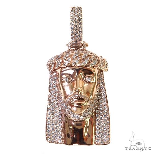 Small Size Jesus Diamond Pendant 68906