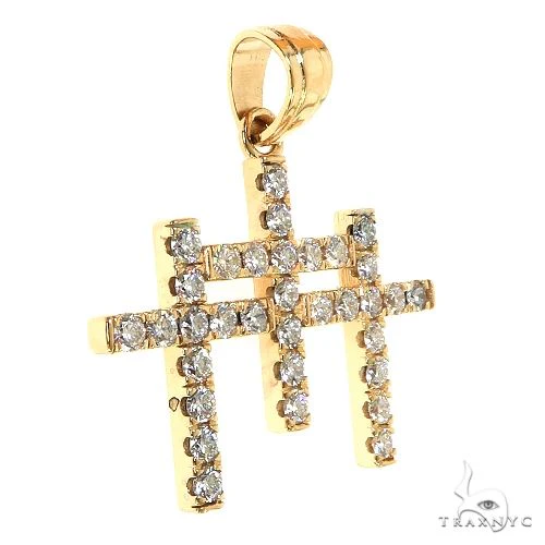 TraxNYC Triple Cross Diamond Pendant  68948