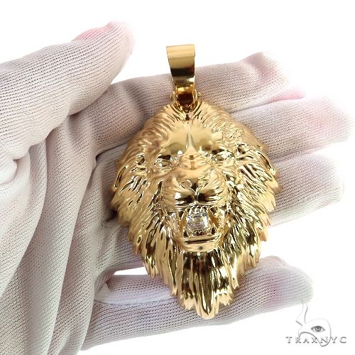 9455-asscher-cut-diamond-lion-head-pendant-68955-8.jpg Asscher Cut Diamond Lion Head Pendant 68955