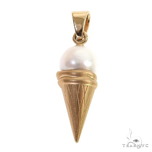 Freshwater Pearl Ice Cream Cone Pendant 69007