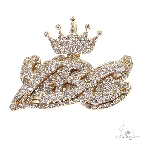 Diamond Crown Name Pendant 69072