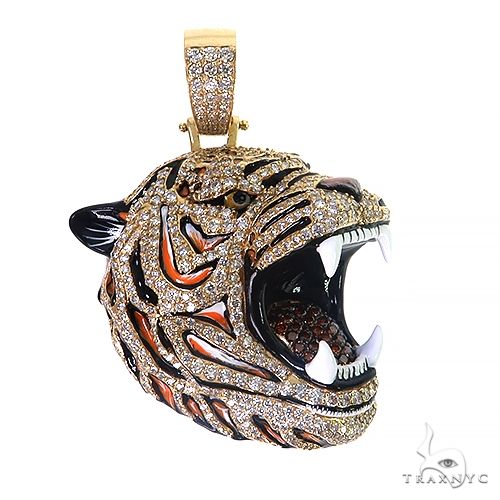 Diamond Tiger Head Pendant 69146