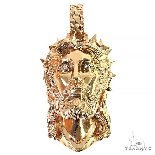 Spikes Crown Jesus Head Pendant Large 69148