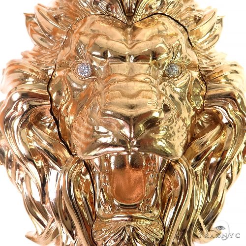 Large Lion Head Pendant With Opening Face Of African Wildlife  69151