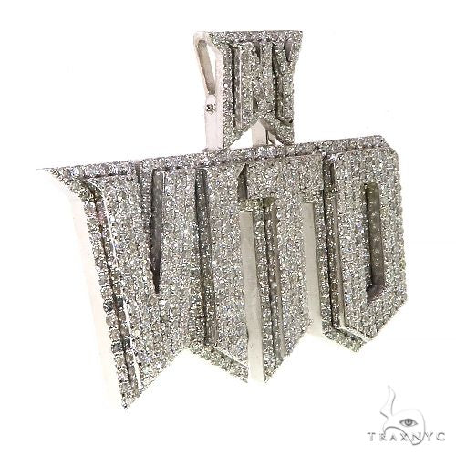 Custom Made Diamond Name Pendant 69454