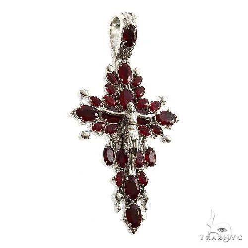 Sovereign's Halo Ruby Cross pendant  Mini 69508