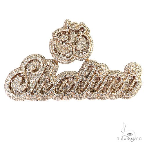 Custom Made Diamond Name Pendant 69529