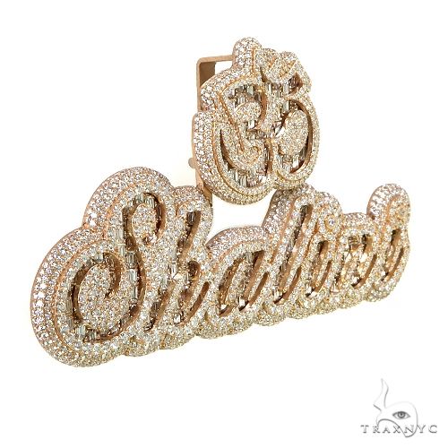 Custom Made Diamond Name Pendant 69529