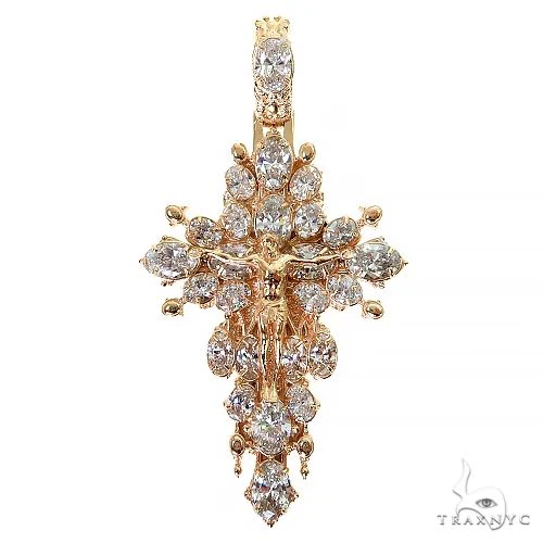 Mini Sovereign's Halo Diamond Cross pendant 69550