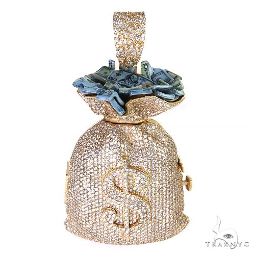 Diamond Money Bag Treasure Pendant 69568