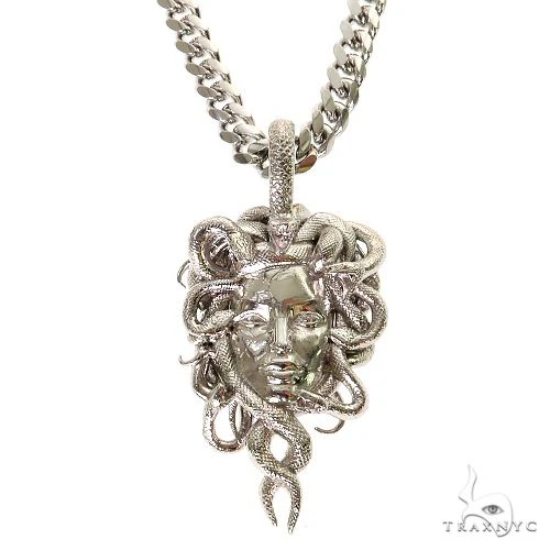 .925 Silver Medusa Pendant Set 69582