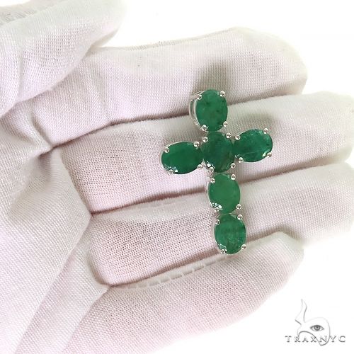 9670-emerald-enchantment-sacred-cross-pendant-.925-silver-69593-7.jpg Emerald Enchantment Sacred Cross Pendant .925 Silver 69593
