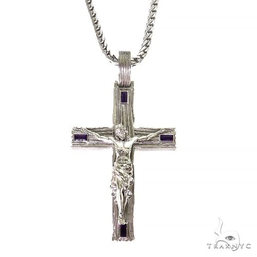 .925 Silver Midnight Redemption Cross Pendant Set 69686