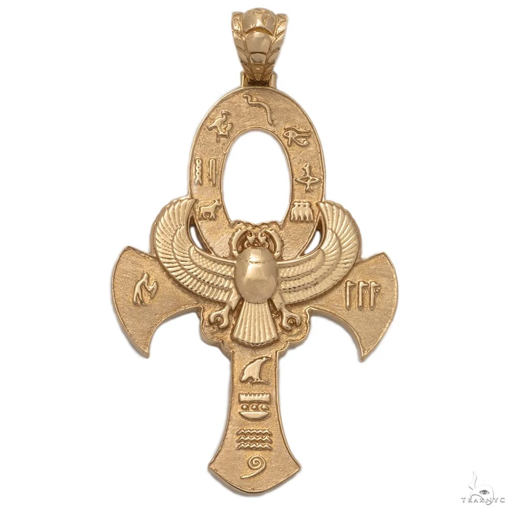 14K Yellow Gold Ankh Pendant 69752