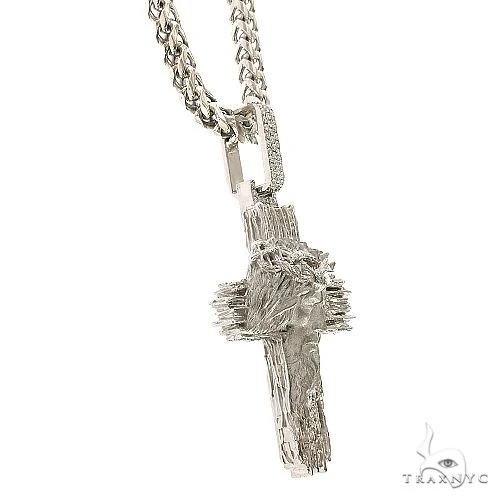 .925 Silver Divine Visage Cross Pendant Collection 69806