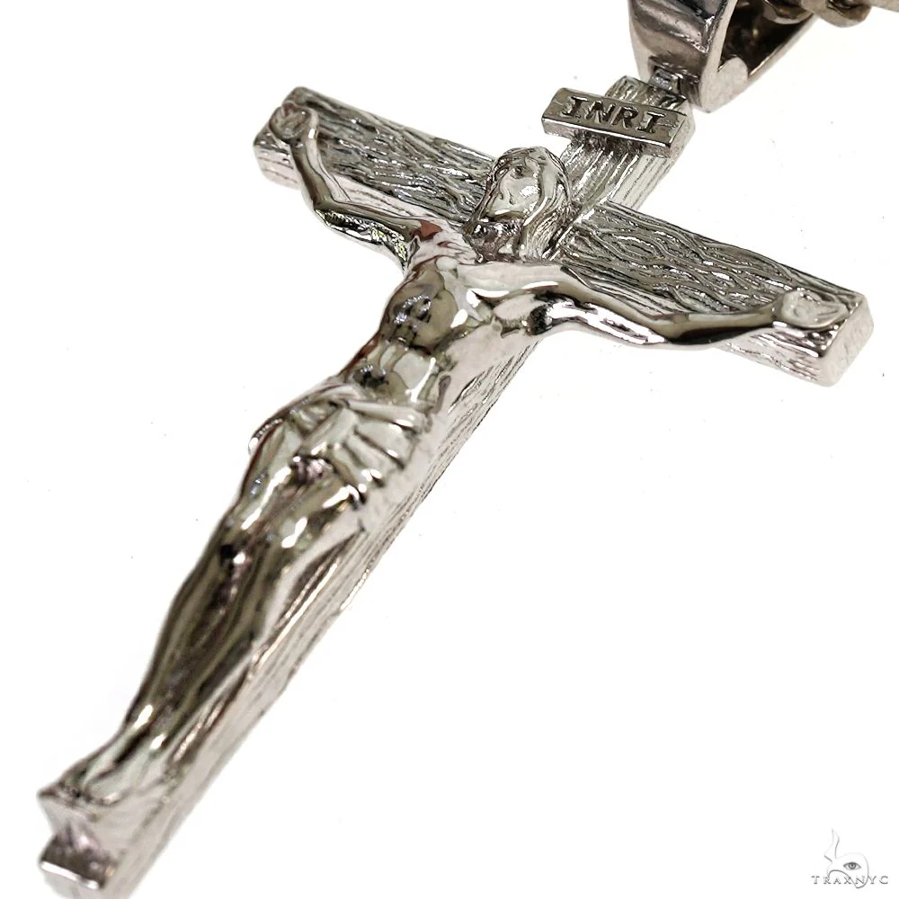 9776-silver-crucifix-jesus-cross-pendant-franco-chain-set-70024-3.webp Silver Crucifix Jesus Cross Pendant Franco Chain Set 70024
