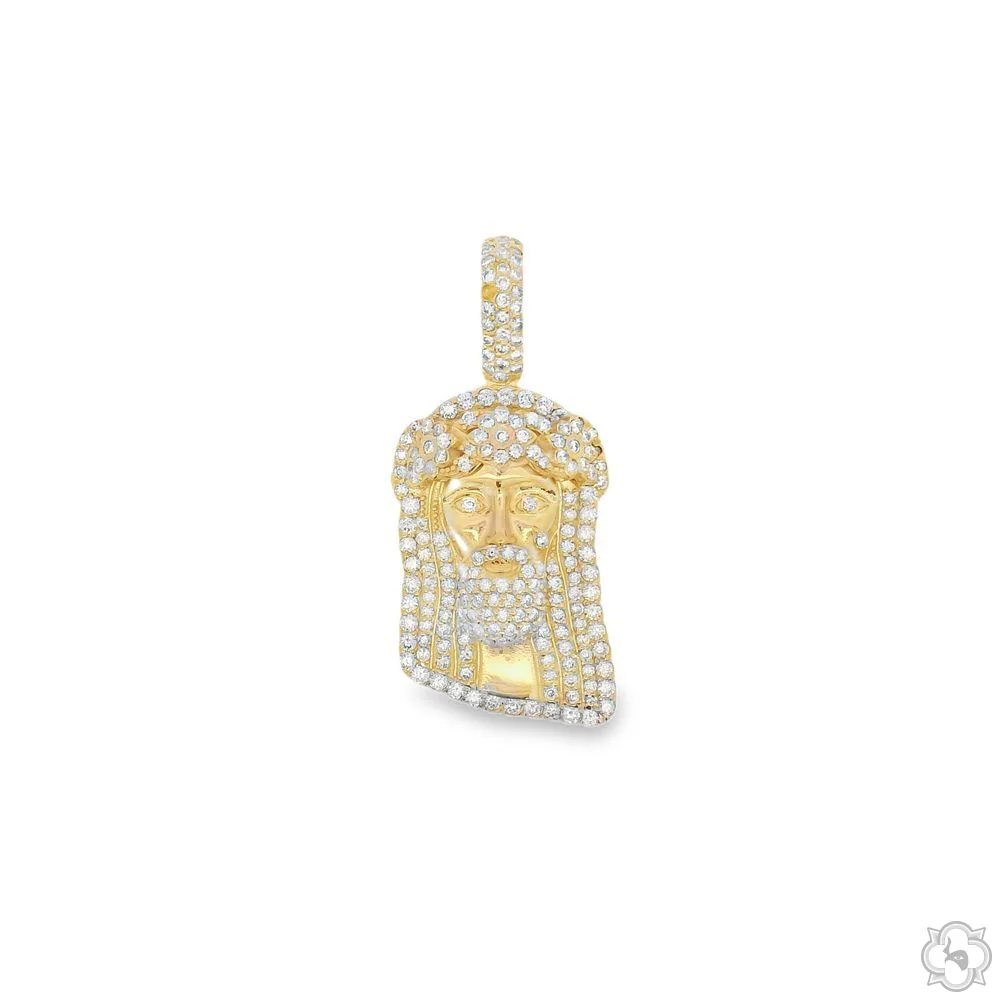 9818-traxnyc-crowned-jesus-pendant-small-70185-4.webp TraxNYC Crowned Jesus Pendant - Small 70185