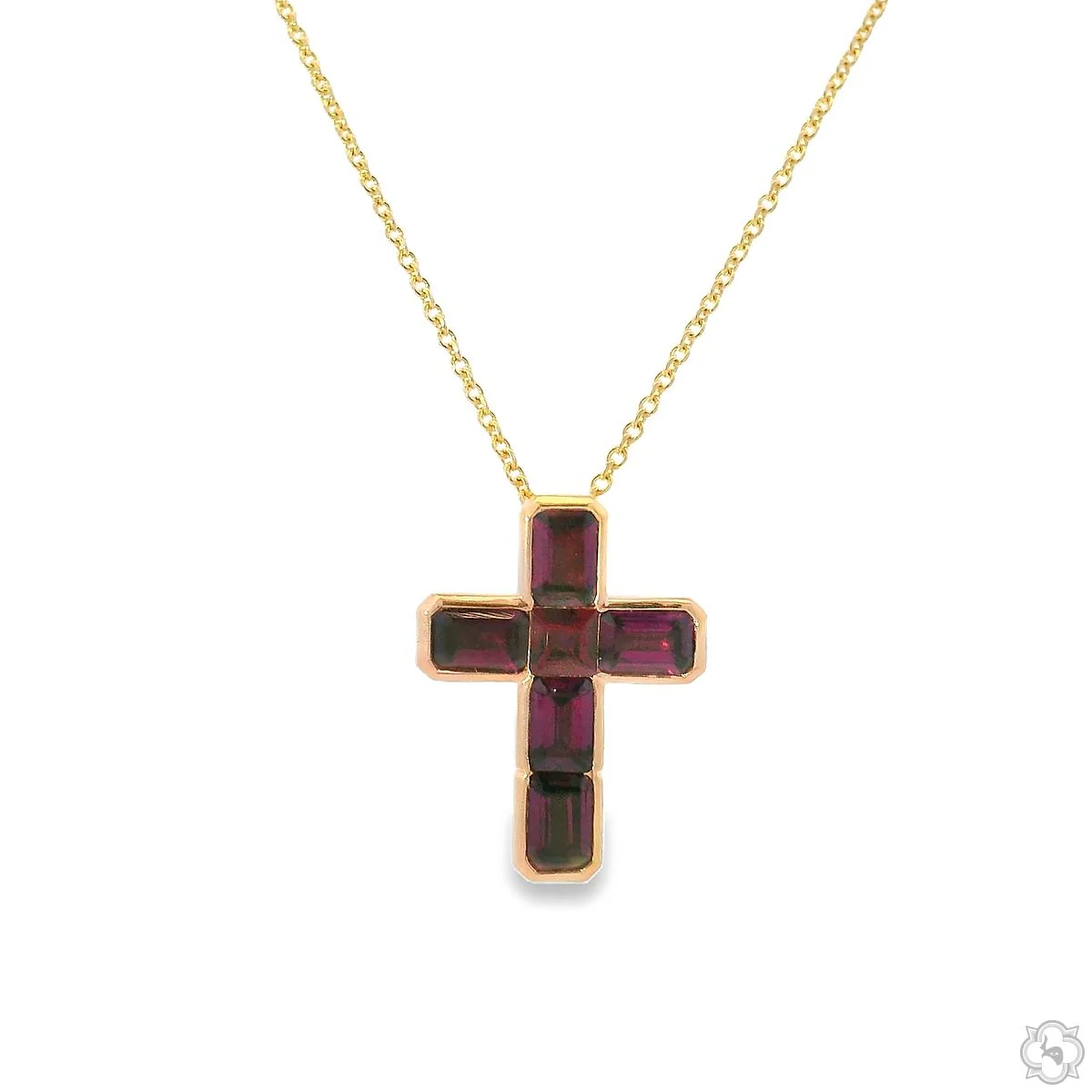 Garnet Spirit Cross Pendant 70668