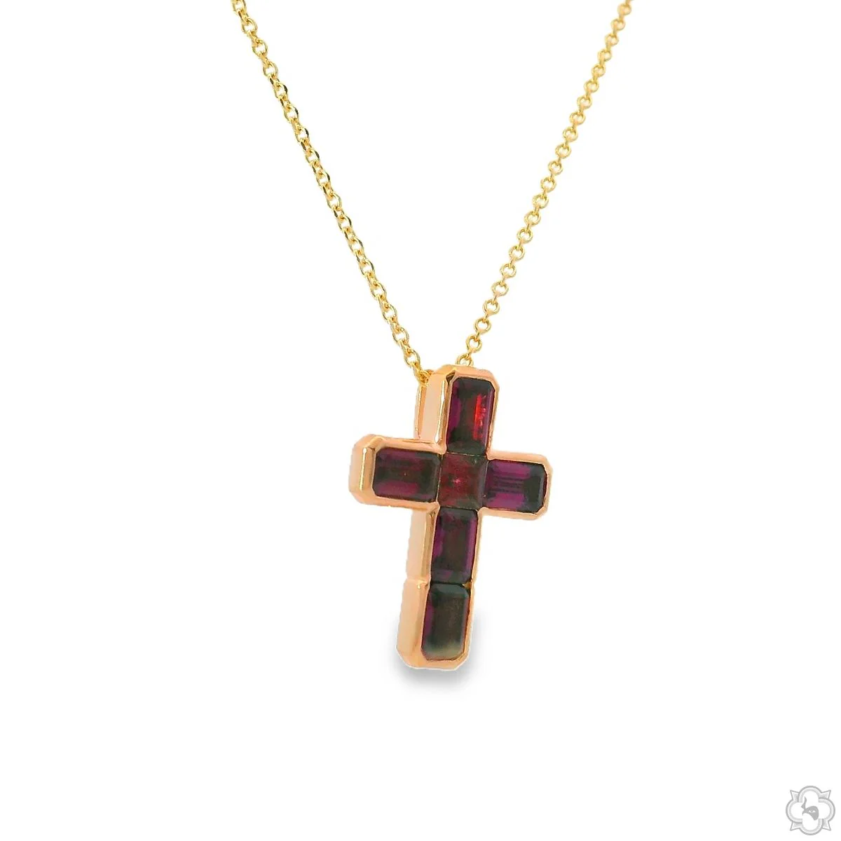 Garnet Spirit Cross Pendant 70668