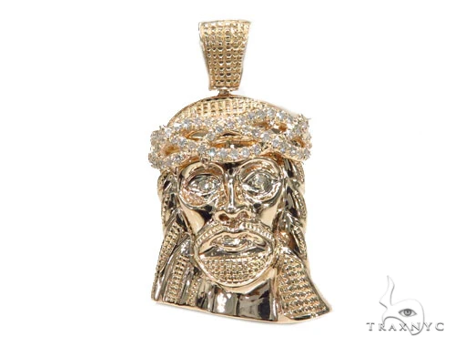 Jesus Diamond Gold Pendant 42583