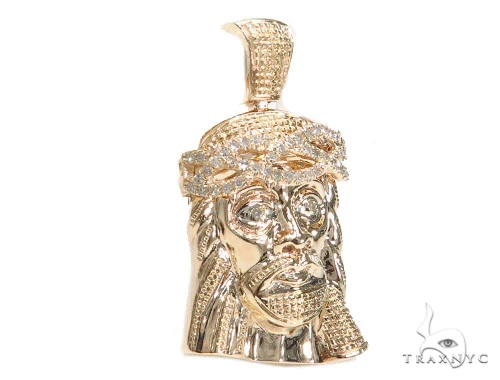 Jesus Diamond Gold Pendant 42583