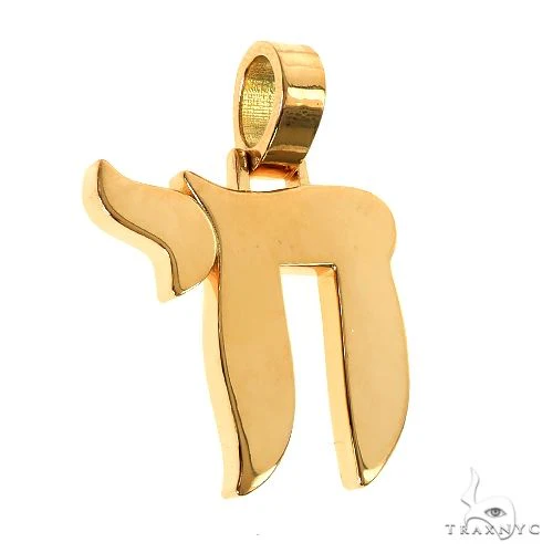 18K Gold Chai Pendant 69586